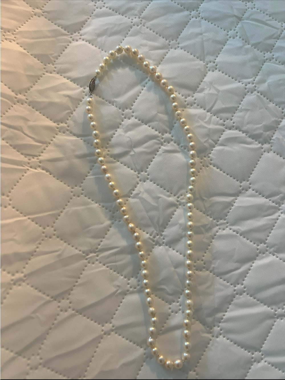 Freshwater White Pearl Necklace - Elegant Women’s Jewelry